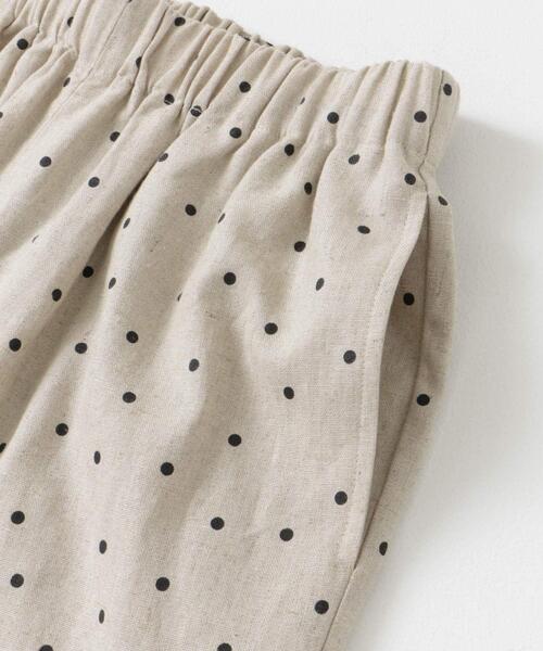 URBAN RESEARCH DOORS（アーバンリサーチドアーズ）の「リネンレーヨンドットイージーパンツ（その他パンツ・レディース・ブラック/ナチュラル・MEDIUM）」の3枚目の写真