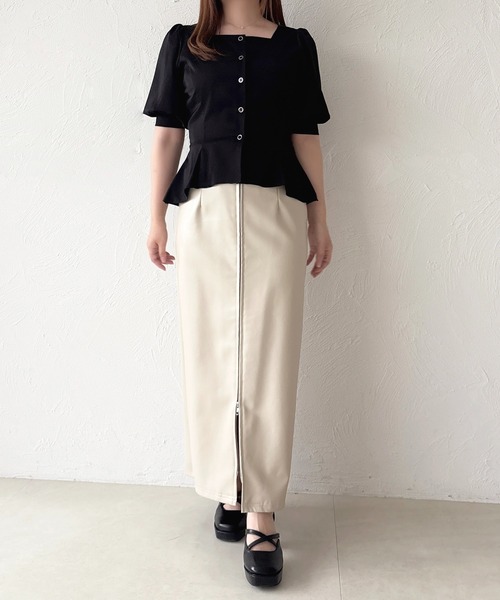 セール】ダブルジップナロースカート（スカート）｜apres jour（アプレ