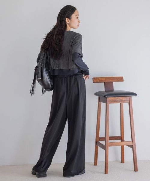 JEANASIS(ジーナシス)の「ワッシャーレイヤードLS TEE/414167(Tシャツ/カットソー・レディース・ホワイト系その他/グレー系その他/ベージュ系その他・FREE)」の5枚目の写真