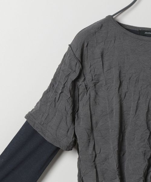 JEANASIS(ジーナシス)の「ワッシャーレイヤードLS TEE/414167(Tシャツ/カットソー・レディース・ホワイト系その他/グレー系その他/ベージュ系その他・FREE)」の12枚目の写真
