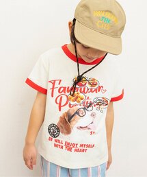 BREEZE | 【リンク/ジュニア対応】wonderful　リンガーDOGカレッジ半袖Tシャツ(Tシャツ/カットソー)