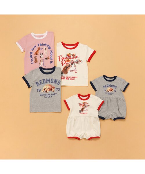BREEZE(ブリーズ)の「【リンク/ジュニア対応】wonderful リンガーDOGカレッジ半袖Tシャツ(Tシャツ/カットソー・キッズ・グレー/アイボリー/ベビーピンク・140/130/120/110/100/90/80)」の19枚目の写真