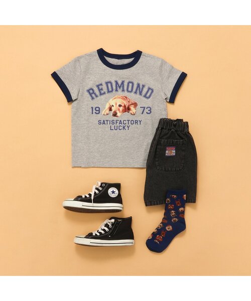 BREEZE(ブリーズ)の「【リンク/ジュニア対応】wonderful リンガーDOGカレッジ半袖Tシャツ(Tシャツ/カットソー・キッズ・グレー/アイボリー/ベビーピンク・140/130/120/110/100/90/80)」の18枚目の写真