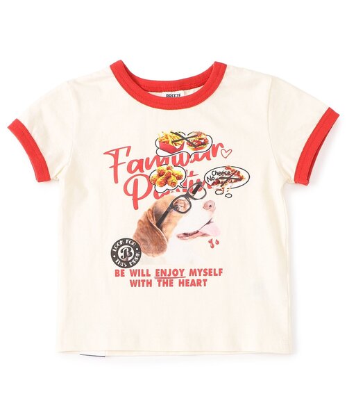 BREEZE(ブリーズ)の「【リンク/ジュニア対応】wonderful リンガーDOGカレッジ半袖Tシャツ(Tシャツ/カットソー・キッズ・グレー/アイボリー/ベビーピンク・140/130/120/110/100/90/80)」の14枚目の写真