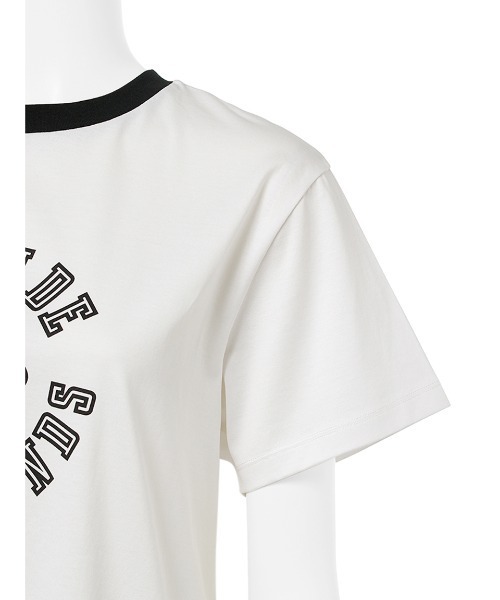 Mila Owen（ミラオーウェン）の「コンパクトスリーブカレッジTシャツ
