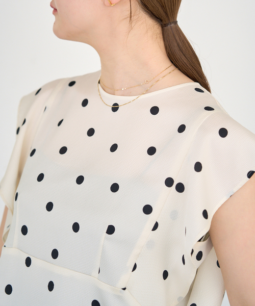 IENA（イエナ）の「ウォッシャブル sese ポルカドットブラウス（シャツ/ブラウス・レディース・ネイビー/アイボリー・FREE）」の16枚目の写真