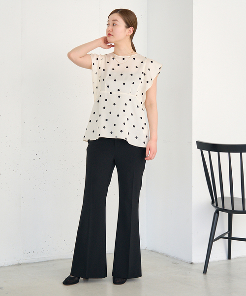 IENA｜ウォッシャブル sese ポルカドットブラウス | Rakuten