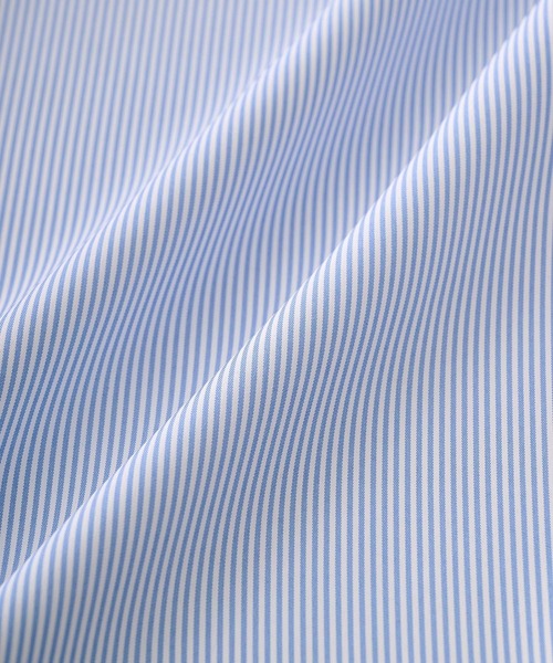 MONO-MART（モノマート）の「ワンポイント刺繍シャーリングストライプ半袖シャツ（シャツ/ブラウス・レディース・イエロー/ホワイト/ピンク/サックスブルー/ブラック・FREE）」の19枚目の写真