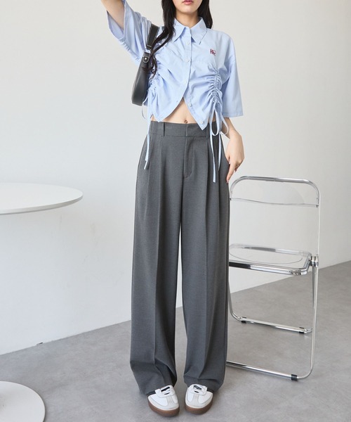 美品✨️Schott ネイビーストライプ 半袖シャツ ワンポイント刺繍 M 7500024S0289_l1_a052.jpg