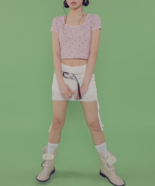 FANCY CLUB(ファンシークラブ)の「FANCY CLUB/ERISスカートパンツ(スカート・レディース・ホワイト/ブラック・FREE)」の10枚目の写真