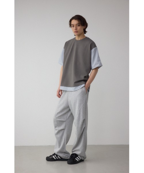 AZUL by moussy(アズールバイマウジー)の「シャツスウィッチングプルオーバー(Tシャツ/カットソー・メンズ・ブラック系その他/グレー系その他/ベージュ系その他・MEDIUM/LARGE)」の15枚目の写真