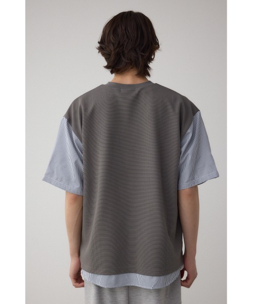 AZUL by moussy(アズールバイマウジー)の「シャツスウィッチングプルオーバー(Tシャツ/カットソー・メンズ・ブラック系その他/グレー系その他/ベージュ系その他・MEDIUM/LARGE)」の18枚目の写真