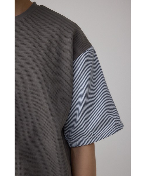 AZUL by moussy(アズールバイマウジー)の「シャツスウィッチングプルオーバー(Tシャツ/カットソー・メンズ・ブラック系その他/グレー系その他/ベージュ系その他・MEDIUM/LARGE)」の20枚目の写真