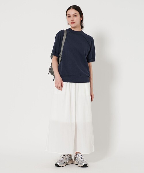 BEAUTY&YOUTH UNITED ARROWS(ビューティーアンドユースユナイテッドアローズ)の「コットン ラグランショートスリーブ スウェットプルオーバー(スウェット・レディース・ライトグレー/オレンジ/ネイビー・FREE)」の15枚目の写真