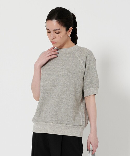 BEAUTY&YOUTH UNITED ARROWS(ビューティーアンドユースユナイテッドアローズ)の「コットン ラグランショートスリーブ スウェットプルオーバー(スウェット・レディース・ライトグレー/オレンジ/ネイビー・FREE)」の14枚目の写真