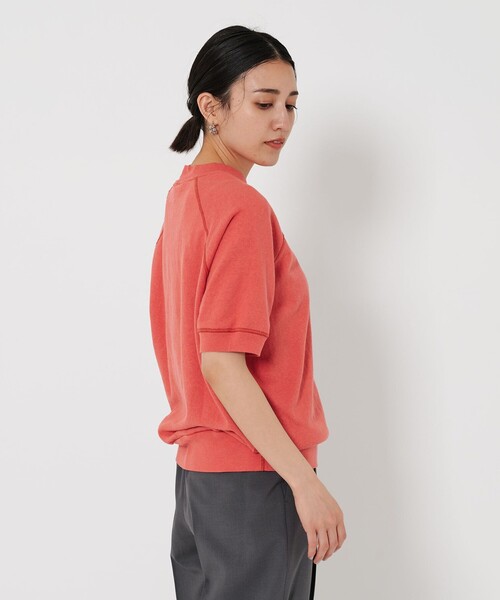 BEAUTY&YOUTH UNITED ARROWS(ビューティーアンドユースユナイテッドアローズ)の「コットン ラグランショートスリーブ スウェットプルオーバー(スウェット・レディース・ライトグレー/オレンジ/ネイビー・FREE)」の9枚目の写真