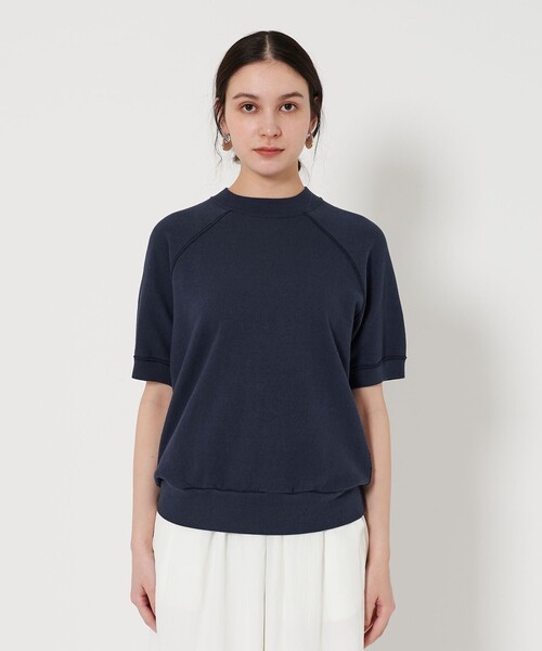 BEAUTY&YOUTH UNITED ARROWS(ビューティーアンドユースユナイテッドアローズ)の「コットン ラグランショートスリーブ スウェットプルオーバー(スウェット・レディース・ライトグレー/オレンジ/ネイビー・FREE)」の7枚目の写真