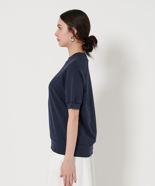 BEAUTY&YOUTH UNITED ARROWS(ビューティーアンドユースユナイテッドアローズ)の「コットン ラグランショートスリーブ スウェットプルオーバー(スウェット・レディース・ライトグレー/オレンジ/ネイビー・FREE)」の6枚目の写真