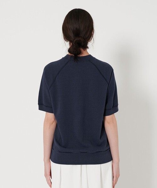 BEAUTY&YOUTH UNITED ARROWS(ビューティーアンドユースユナイテッドアローズ)の「コットン ラグランショートスリーブ スウェットプルオーバー(スウェット・レディース・ライトグレー/オレンジ/ネイビー・FREE)」の5枚目の写真