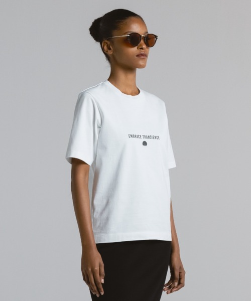 CINOH(チノ)の「プリントコンパクトTシャツ(Tシャツ/カットソー・レディース・ホワイト/ブラック・38/36)」の4枚目の写真