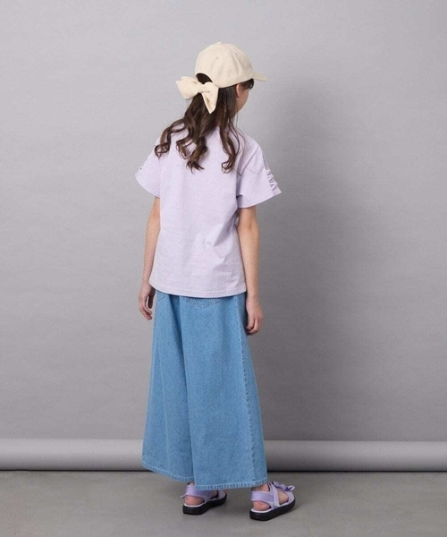 a.v.v（アーヴェヴェ）の「[KIDS]バックリボンキャップ（キャップ・キッズ・アイボリー/ダークインディゴブルー・120）」の14枚目の写真