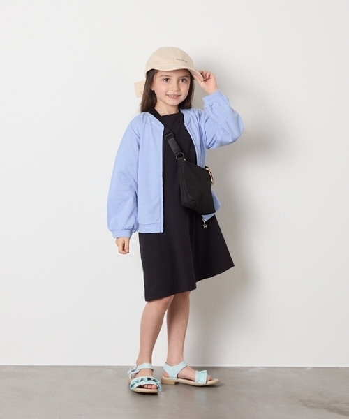 a.v.v（アーヴェヴェ）の「[KIDS]バックリボンキャップ（キャップ・キッズ・アイボリー/ダークインディゴブルー・120）」の12枚目の写真
