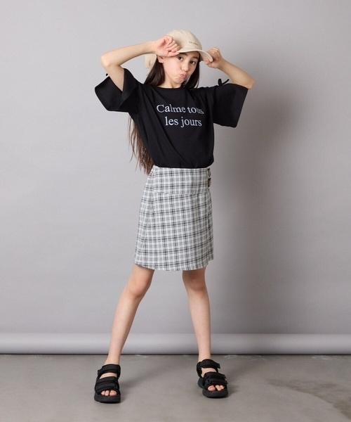 a.v.v（アーヴェヴェ）の「[KIDS]バックリボンキャップ（キャップ・キッズ・アイボリー/ダークインディゴブルー・120）」の9枚目の写真