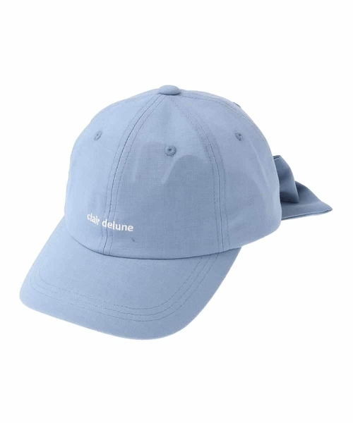 a.v.v（アーヴェヴェ）の「[KIDS]バックリボンキャップ（キャップ・キッズ・アイボリー/ダークインディゴブルー・120）」の7枚目の写真