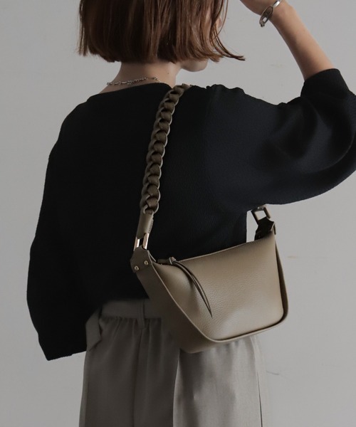 MARCO BIANCHINI（マルコビアンチーニ）の「【MARCO BIANCHINI】ブレイドミニBAG（ショルダーバッグ・レディース・ダークブラウン/ブラック/グレー・FREE）」の7枚目の写真