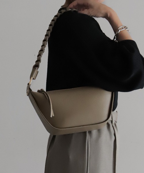 MARCO BIANCHINI（マルコビアンチーニ）の「【MARCO BIANCHINI】ブレイドミニBAG（ショルダーバッグ・レディース・ダークブラウン/ブラック/グレー・FREE）」の9枚目の写真