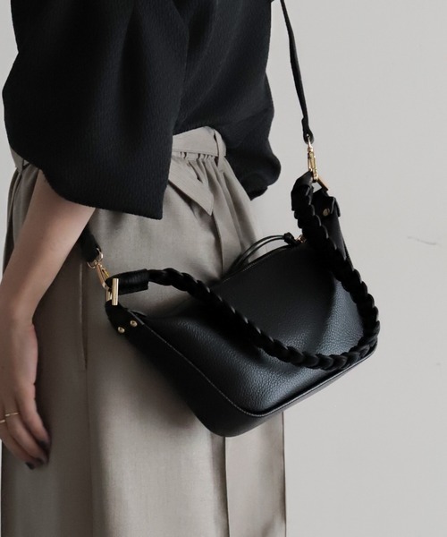 MARCO BIANCHINI（マルコビアンチーニ）の「【MARCO BIANCHINI】ブレイドミニBAG（ショルダーバッグ・レディース・ダークブラウン/ブラック/グレー・FREE）」の8枚目の写真