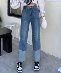 SPIGA（スピーガ）の「バイカラーストレートデニム（デニムパンツ）」