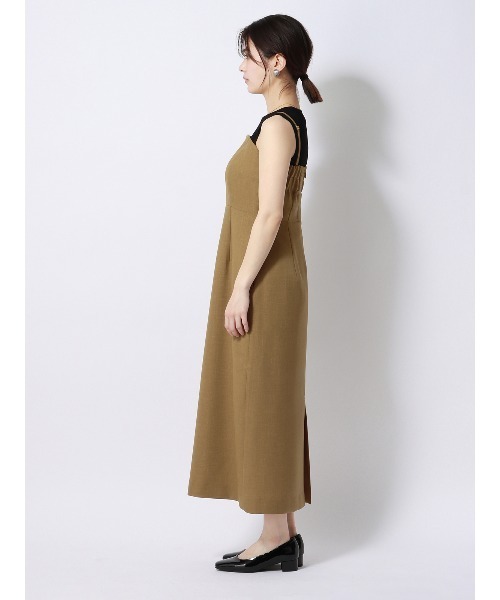 SUIT SQUARE（スーツスクエア）の「キャミワンピース ウォッシャブル ストレッチ フルーフィエステル 織柄（ワンピース・レディース・ベージュ系/ブラウン系・38(9号)/40(11号)）」の15枚目の写真