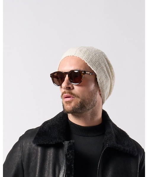 wjk(ダヴルジェイケイ)の「2-way knit watch(ニットキャップ/ビーニー・メンズ・ホワイト/ブラック×グレー/ブラック・FREE)」の5枚目の写真