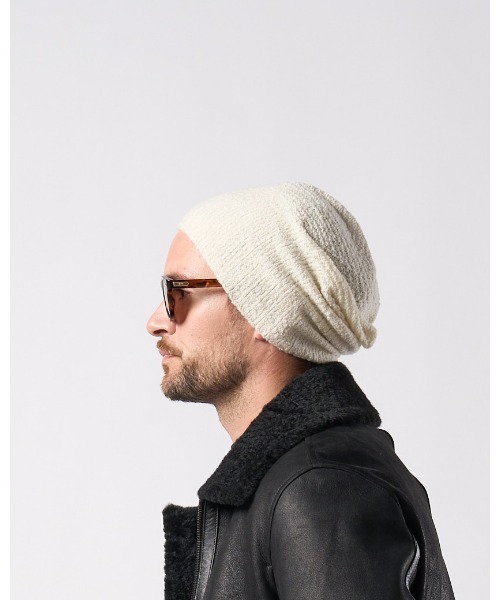 wjk(ダヴルジェイケイ)の「2-way knit watch(ニットキャップ/ビーニー・メンズ・ホワイト/ブラック×グレー/ブラック・FREE)」の6枚目の写真