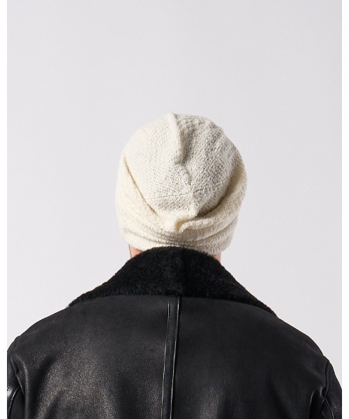 wjk(ダヴルジェイケイ)の「2-way knit watch(ニットキャップ/ビーニー・メンズ・ホワイト/ブラック×グレー/ブラック・FREE)」の8枚目の写真