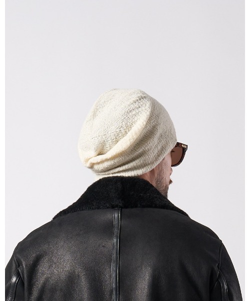 wjk(ダヴルジェイケイ)の「2-way knit watch(ニットキャップ/ビーニー・メンズ・ホワイト/ブラック×グレー/ブラック・FREE)」の9枚目の写真