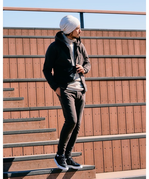 wjk(ダヴルジェイケイ)の「2-way knit watch(ニットキャップ/ビーニー・メンズ・ホワイト/ブラック×グレー/ブラック・FREE)」の12枚目の写真