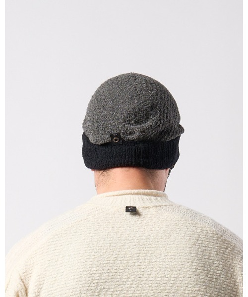 wjk(ダヴルジェイケイ)の「2-way knit watch(ニットキャップ/ビーニー・メンズ・ホワイト/ブラック×グレー/ブラック・FREE)」の20枚目の写真