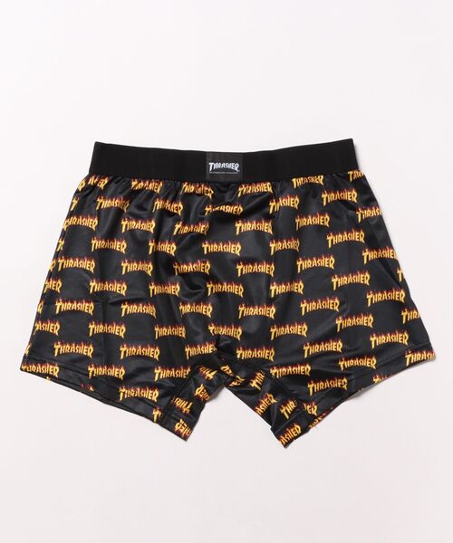 THRASHER(スラッシャー)の「【THRASHER】スラッシャー 定番 総柄 ボクサーパンツ TH-BX003(ボクサーパンツ・メンズ・イエロー/グレー・XL/M/L)」の3枚目の写真