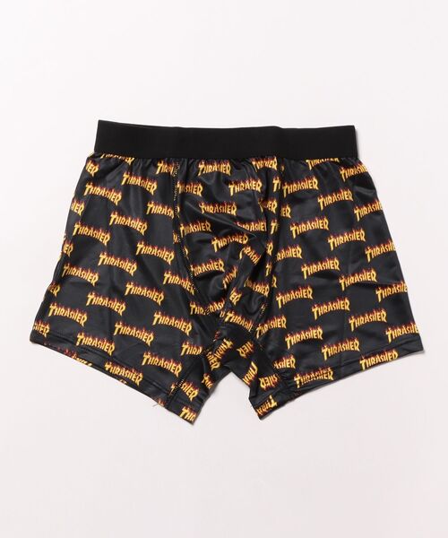 THRASHER(スラッシャー)の「【THRASHER】スラッシャー 定番 総柄 ボクサーパンツ TH-BX003(ボクサーパンツ・メンズ・イエロー/グレー・XL/M/L)」の5枚目の写真