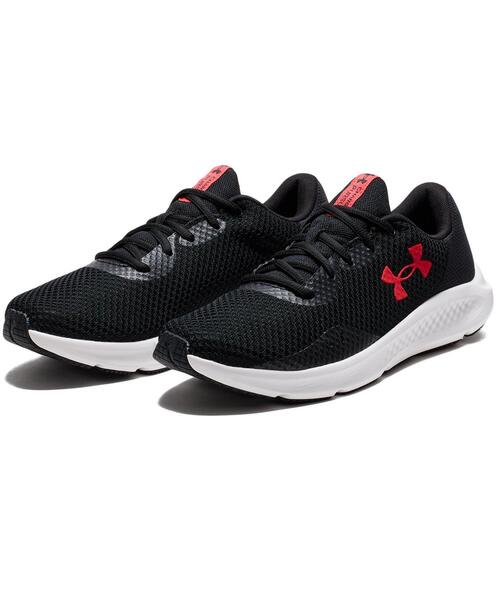UNDER ARMOUR（アンダーアーマー）の「UAチャージド パスート3（ランニング/メンズ）（スニーカー・メンズ・ブラック×ピンク・25.5cm/26.5cm/27.5cm/28.5cm/30.0cm/25.0cm/26.0cm/27.0cm/28.0cm/29.0cm）」の5枚目の写真