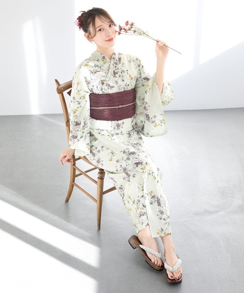 初心者でもプロの着姿”新二部式 セパレート浴衣3点セット（上衣