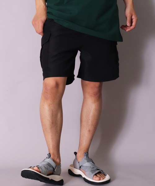BAYBLO（ベイブロ）の「(DV)ポリエステル タフタ カーゴ ショートパンツ（カーゴパンツ・メンズ・ネイビー/グレー/ブラック/オリーブ/ブルーグリーン・M/L/XL）」の22枚目の写真