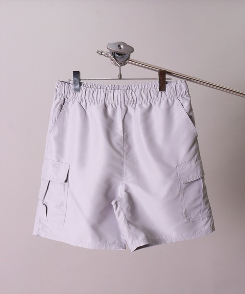 BAYBLO（ベイブロ）の「(DV)ポリエステル タフタ カーゴ ショートパンツ（カーゴパンツ・メンズ・ネイビー/グレー/ブラック/オリーブ/ブルーグリーン・M/L/XL）」の10枚目の写真