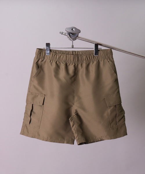 BAYBLO（ベイブロ）の「(DV)ポリエステル タフタ カーゴ ショートパンツ（カーゴパンツ・メンズ・ネイビー/グレー/ブラック/オリーブ/ブルーグリーン・M/L/XL）」の11枚目の写真