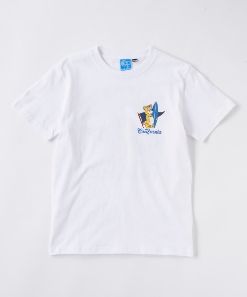 Ocean Pacific（オーシャンパシフィック）の「【OP/オーピー】キッズキャラクターＴシャツ　バックプリント（Tシャツ/カットソー・キッズ・ネイビー/ベージュ/ホワイト・160/150/140/130/120）」の4枚目の写真