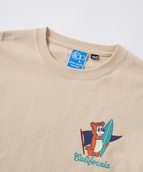 Ocean Pacific（オーシャンパシフィック）の「【OP/オーピー】キッズキャラクターＴシャツ　バックプリント（Tシャツ/カットソー・キッズ・ネイビー/ベージュ/ホワイト・160/150/140/130/120）」の9枚目の写真