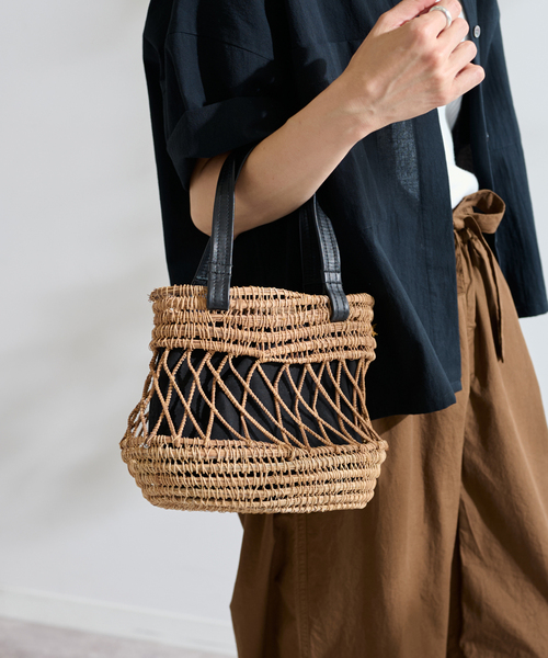 FRAMeWORK（フレームワーク）の「≪追加≫TARANGO basketバッグ（かごバッグ・レディース・ブラック・FREE）」の10枚目の写真