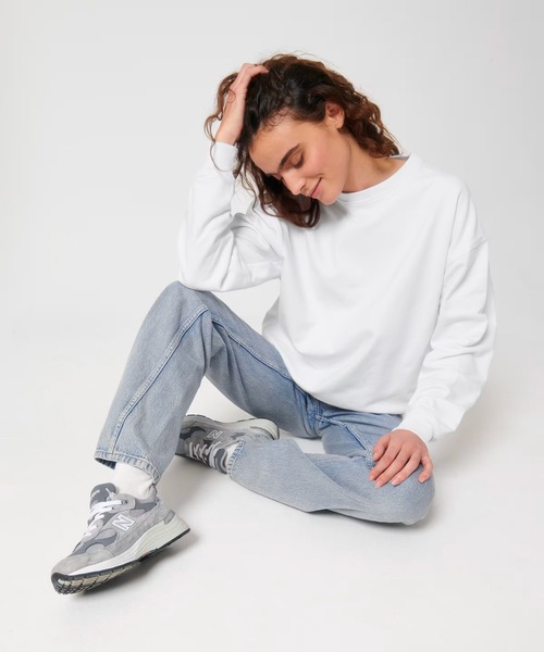 THRIFTY LOOK(スリフティールック)の「Stanley/Stella / スタンレーステラ Ledger Dry (SASU029) ドライタッチ ヘビーウェイト フレンチテリー オーガニックコットン クルーネックスウェット(スウェット・メンズ・ブラック/ホワイト/ネイビー/サンドベージュ・LARGE/MEDIUM/X-LARGE)」の1枚目の写真